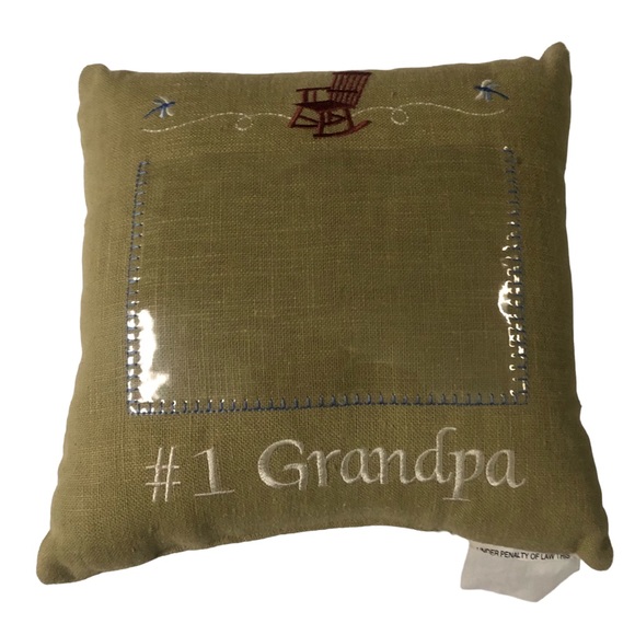 Two Picture Pillows for Grandma and Grandpa Size 9” X 9” Fits 4” X 6” picture - Picture 3 of 10